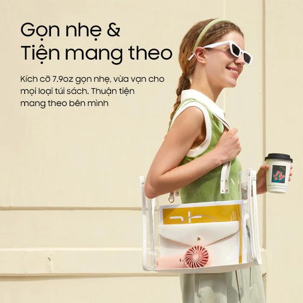 Quạt cầm tay mini Jisulife Life 4 Chính Hãng