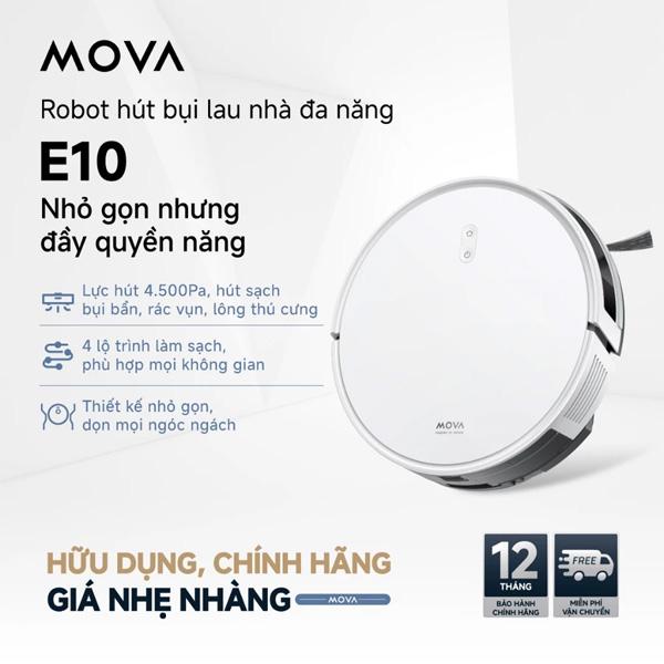 Robot hút bụi lau nhà Mova E10 Chính Hãng