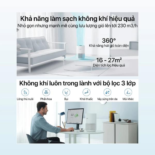 Máy Lọc Không Khí Xiaomi Smart Air Purifier 4 EU Chính Hãng