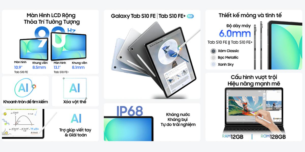 Samsung Galaxy Tab S10 FE Wifi 8GB/128GB Chính Hãng