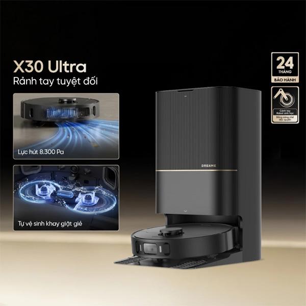 Robot hút bụi lau nhà Dreame Bot X30 Ultra Chính Hãng