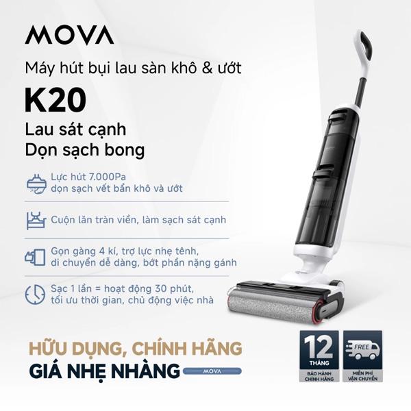 Máy hút bụi lau sàn khô và ướt đa năng Dreame Mova K20 Chính Hãng