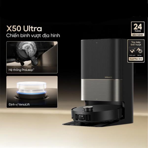 Robot hút bụi lau nhà tự động làm sạch Dreame X50 Ultra Chính Hãng