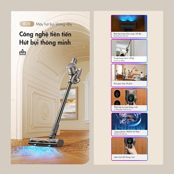 Máy hút bụi cầm tay Dreame R20 Chính Hãng