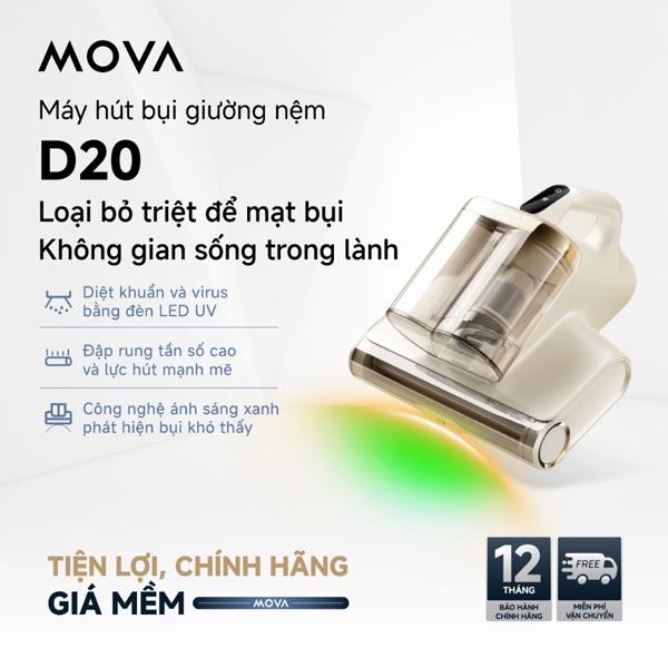 Máy hút bụi giường nệm Dreame Mova D20 Chính Hãng