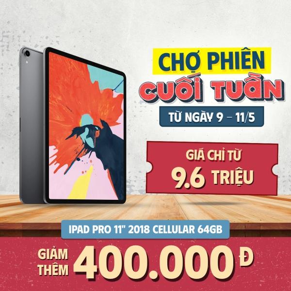 iPad Pro 11 inch 2018 Wifi Cellular 64GB Cũ 99%