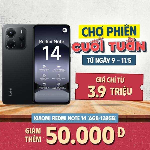 Xiaomi Redmi Note 14 6GB/128GB Chính Hãng