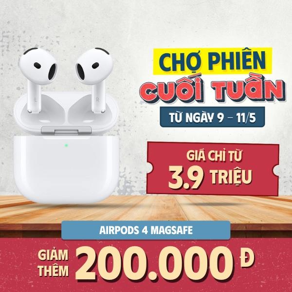 Tai nghe Apple AirPods 4 Magsafe (Chống ồn) Chính Hãng VN/A