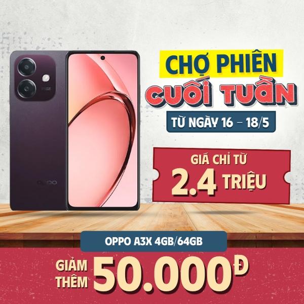 Oppo A3x 4GB/64GB Chính Hãng