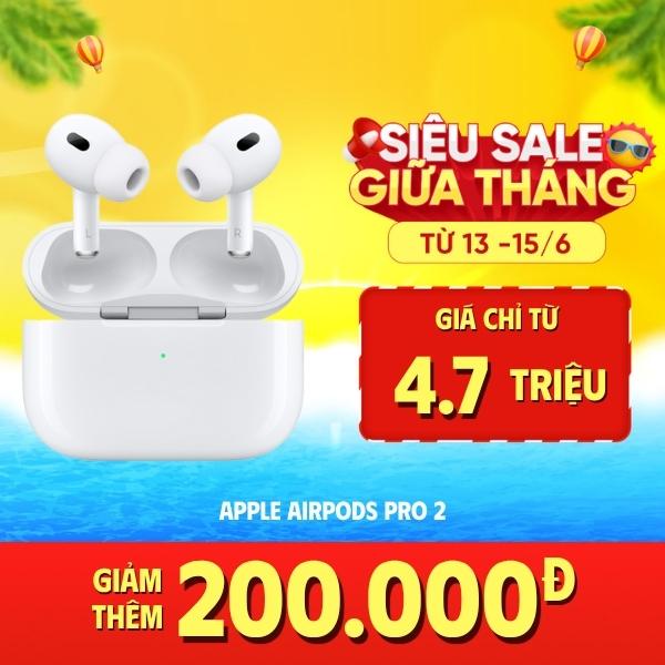 Tai Nghe Apple AirPods Pro 2 Magsafe Charge 2023 (USB-C) Chính Hãng VN/A