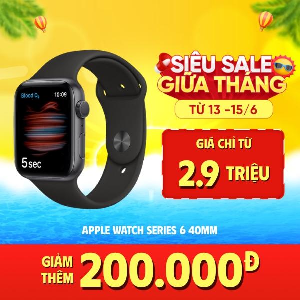 Apple Watch Series 6 40mm Viền Nhôm Cũ 99%