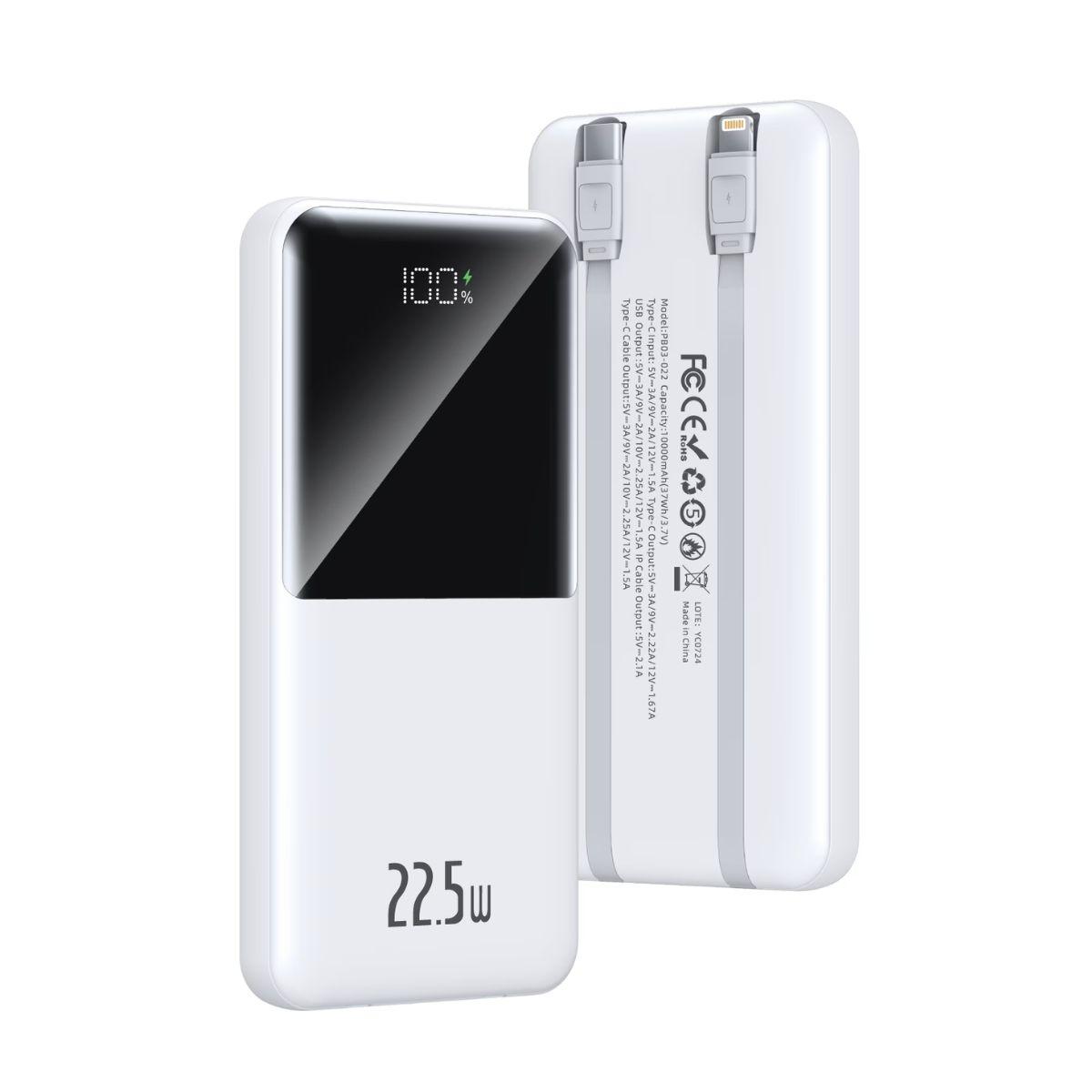 Pin Sạc Dự Phòng Trusmi Digital PB03 Kèm Cáp 10.000mAh PD 22.5W Chính Hãng 