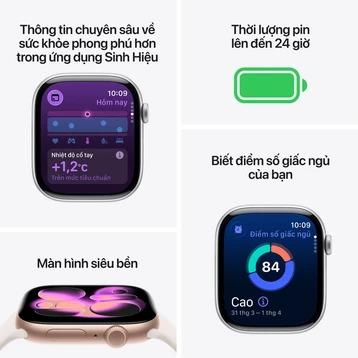 Apple Watch Series 11 46mm GPS + Cellular Viền Titan Dây Cao Su Chính Hãng Apple Việt Nam