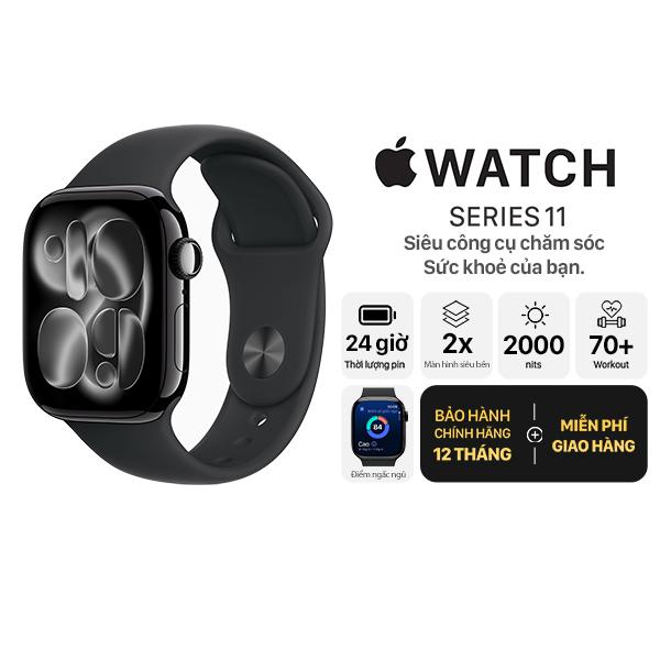 Apple Watch Series 11 46mm GPS Viền Nhôm Dây Cao Su Chính Hãng Apple Việt Nam