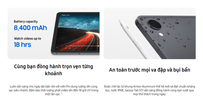 Pin ph&aacute;t video li&ecirc;n tục đến 18 giờ