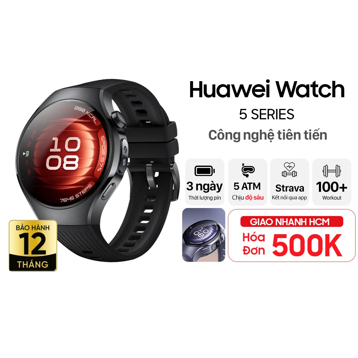 Đồng hồ thông minh Huawei Watch 5 Thép