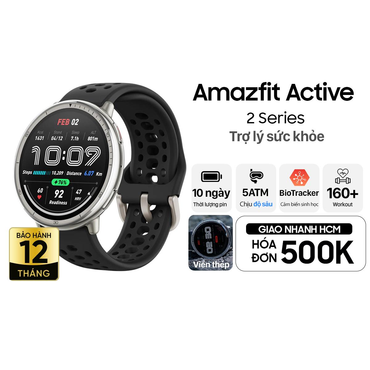 Đồng hồ thông minh Amazfit Active 2 43.9mm Chính Hãng