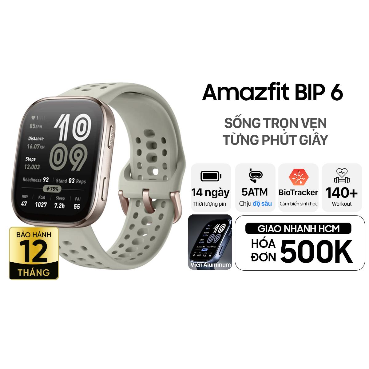 Đồng Hồ Thông Minh Amazfit BIP 6 Chính Hãng