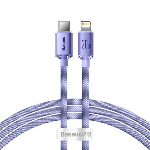 Cáp Sạc BASEUS Crystal Shine USB-C to Lightning 1.2M 20W