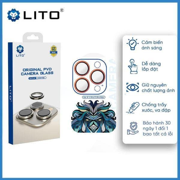 Miếng Dán Bảo Vệ Camera LITO Viền Kim Loại Màu Cao Cấp Cho iPhone 17 Pro|17 Pro Max
