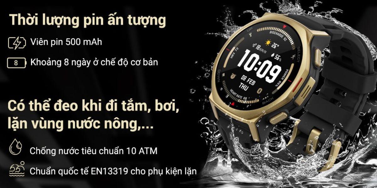 Đồng Hồ Thông Minh Amazfit T-Rex 3 Pro 44mm Dây Silicone Chính Hãng 