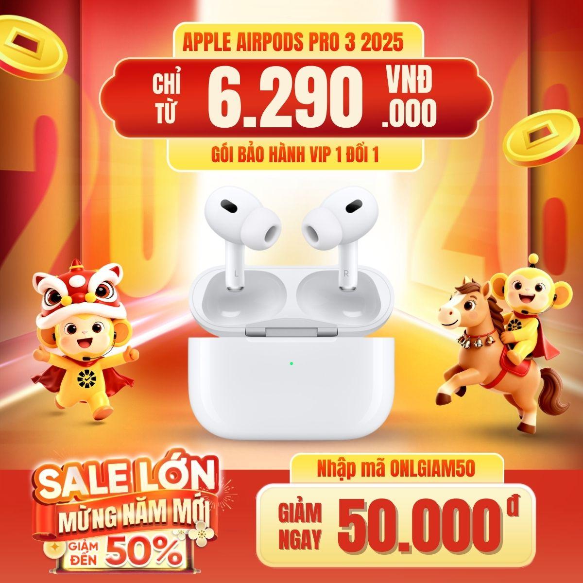 Tai nghe Bluetooth Apple AirPods Pro 3 2025 (USB-C) - Chính hãng VN
