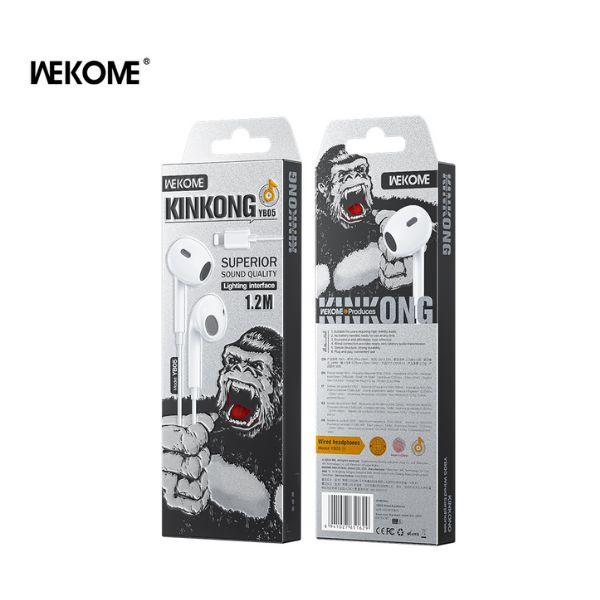 Tai Nghe Có Dây WEKOME YB05 Jack Lightning Chính Hãng