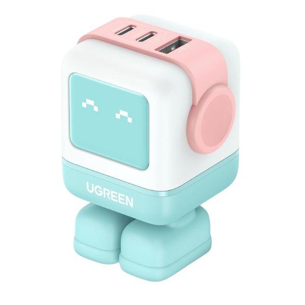Củ Sạc Nhanh UGREEN GaN Nexode Robot 3 Cổng 65W
