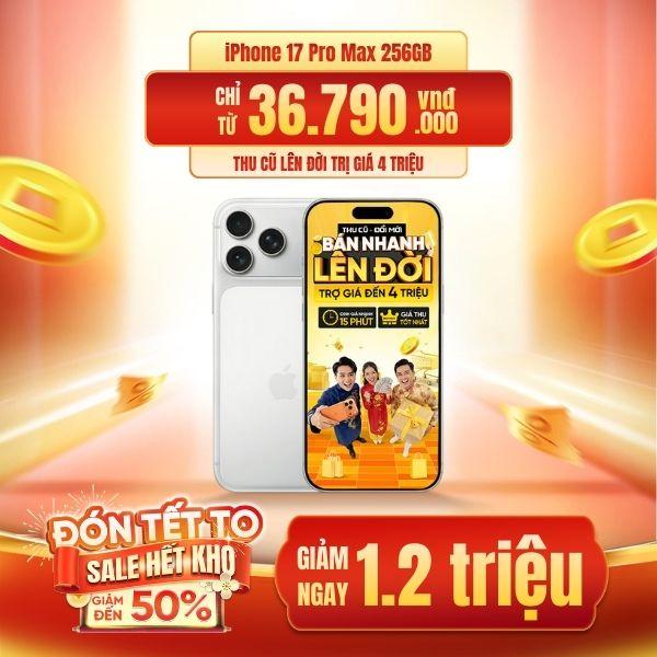 iPhone 17 Pro Max 256GB | Chính Hãng Apple Việt Nam