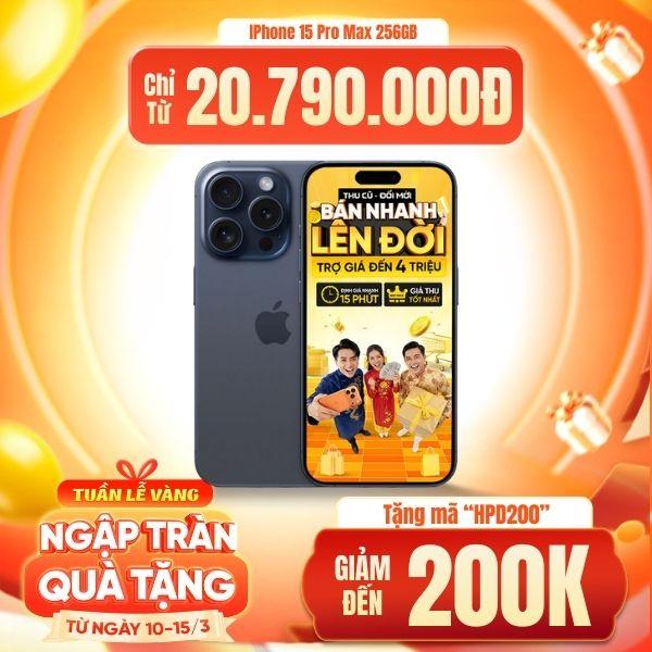 iPhone 15 Pro Max 256GB Máy Đẹp