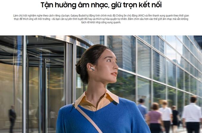 &acirc;m thanh tr&ecirc;n Galaxy Buds4