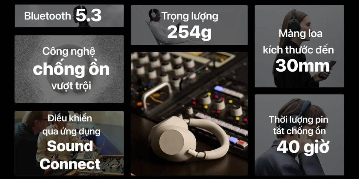 Tai Nghe Sony Không Dây Chống Ồn WH-1000XM6 Chính Hãng