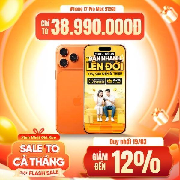 iPhone 17 Pro Max 512GB Likenew Fullbox