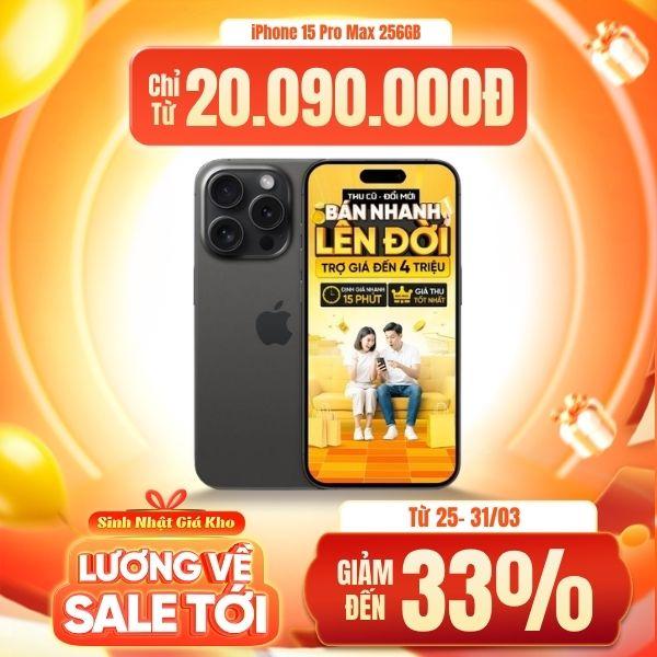iPhone 15 Pro Max 256GB Máy Đẹp