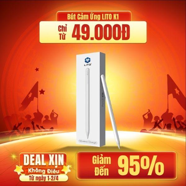 Bút Cảm Ứng LITO K1 Sạc Từ Tính Không Dây, Công Nghệ Chống Tì Tay