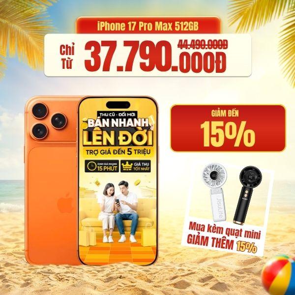 iPhone 17 Pro Max 512GB Likenew Fullbox