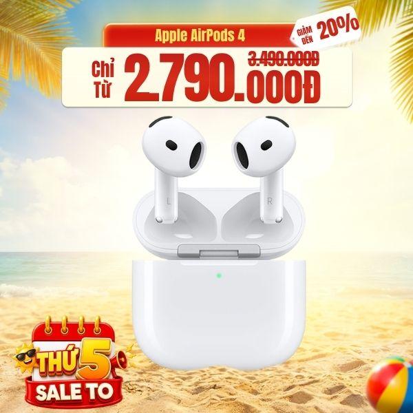 Tai nghe Apple AirPods 4 - Chính Hãng VN