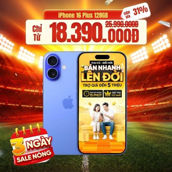 iPhone 16 Plus 128GB Máy Đẹp