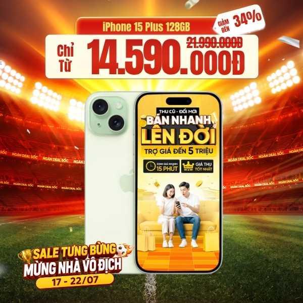 iPhone 15 Plus 128GB Máy Đẹp