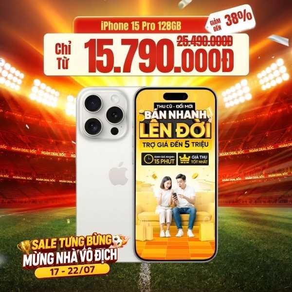 iPhone 15 Pro 128GB Máy Đẹp
