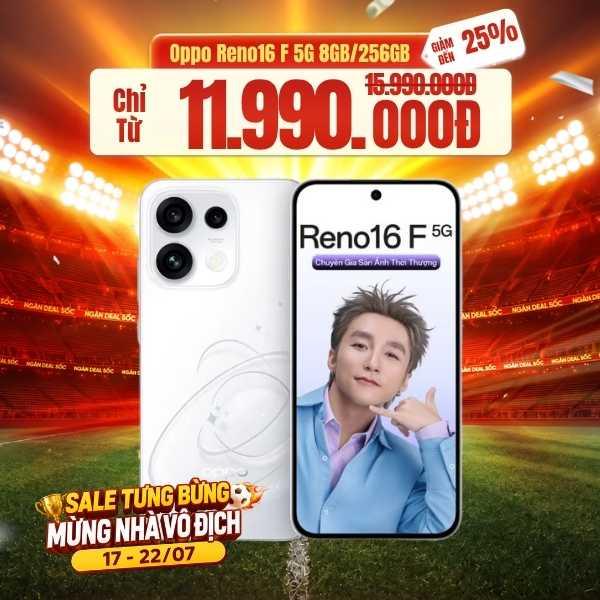 Oppo Reno16 F 5G 8GB/256GB Chính Hãng
