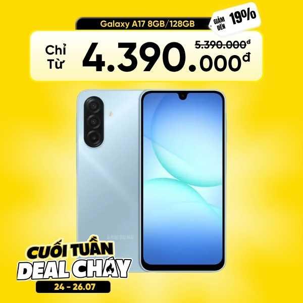 Samsung Galaxy A17 8GB/128GB Chính Hãng BHĐT