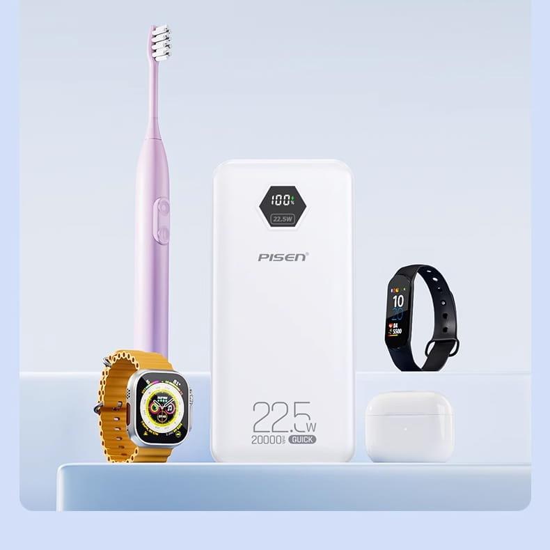 Pin Sạc Dự Phòng Pisen Quick Power Cube 22.5W 10000mAh Chính Hãng