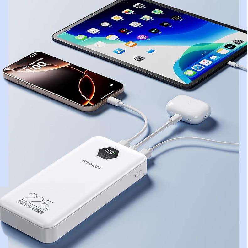 Pin Sạc Dự Phòng Pisen Quick Power Cube 22.5W 10000mAh Chính Hãng