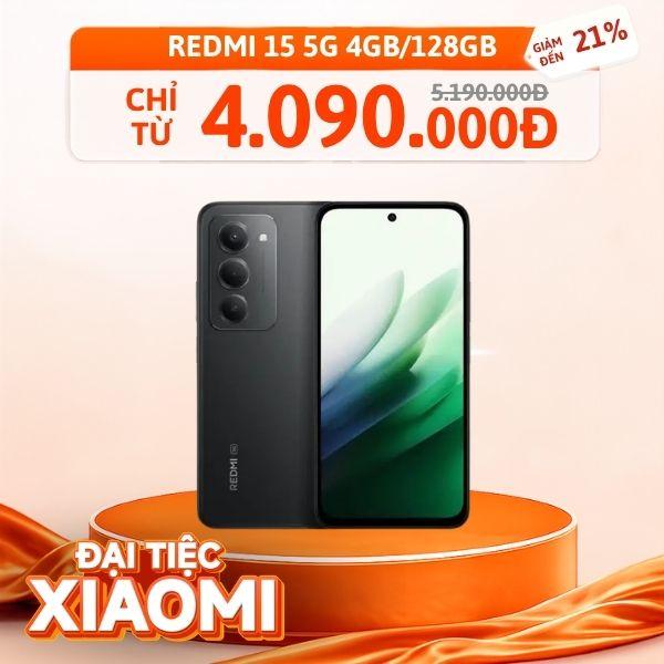 Xiaomi Redmi 15 5G 4GB/128GB Chính Hãng