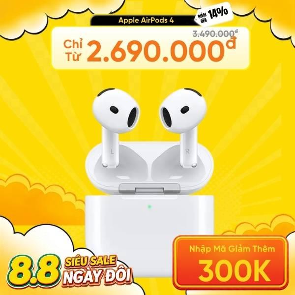 Tai nghe Apple AirPods 4 - Chính Hãng VN