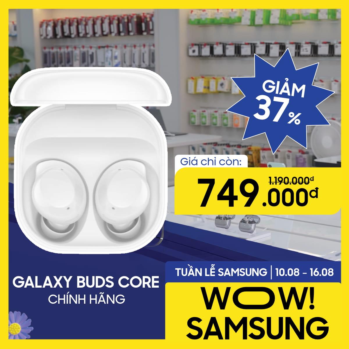 Tai nghe Bluetooth Samsung Galaxy Buds Core Chính hãng - BHĐT