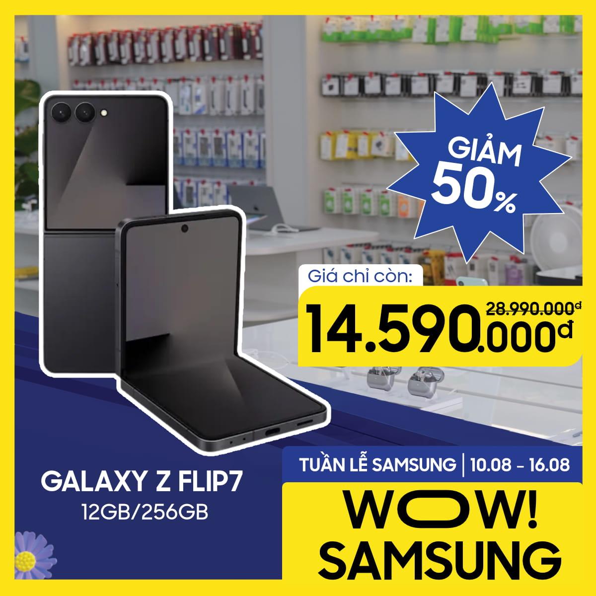 Samsung Galaxy Z Flip7 5G 12GB/256GB Likenew - Fullbox