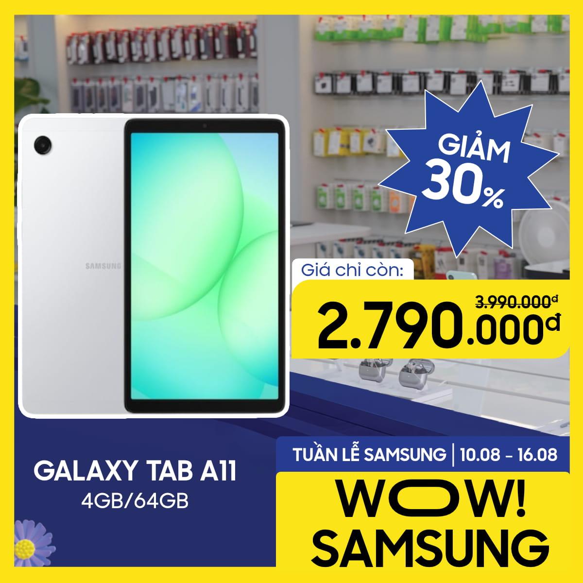 Samsung Galaxy Tab A11 Wifi 4GB/64GB Chính Hãng - BHĐT