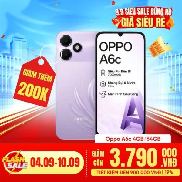 Oppo A6c 4GB/64GB Chính Hãng